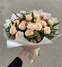 Букет Кремовые розы Латте в Месягутово