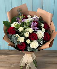 Букет цветов из:  Розы и Альстромерии #REPLACE_PRED# Месягутово