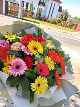 Букет цветов из:  Герберы #REPLACE_PRED# Месягутово