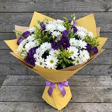 Букет цветов из:  Ирисы, Хризантемы и Ромашки в Месягутово