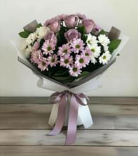Букет цветов из:  Хризантемы и Розы в Месягутово
