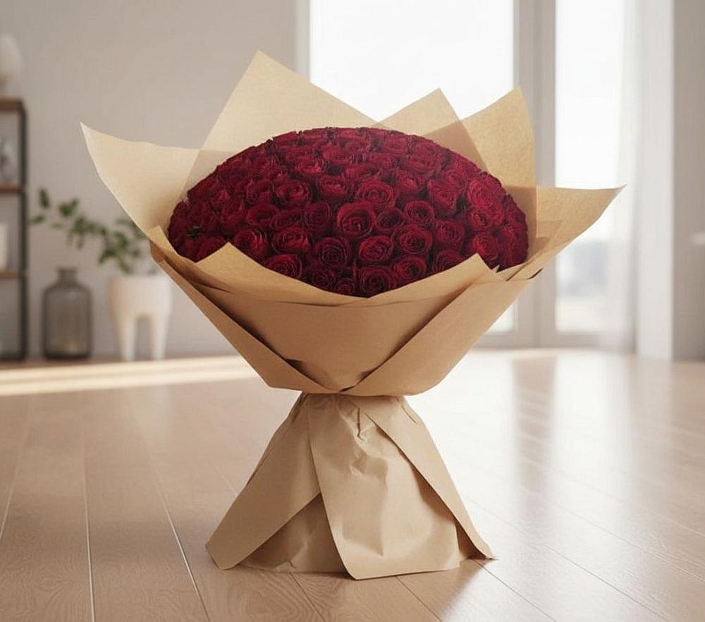 Букет 101 Красная роза в Месягутово