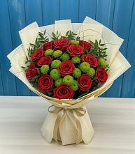 Букет цветов из:  Розы и Хризантемы #REPLACE_PRED# Месягутово