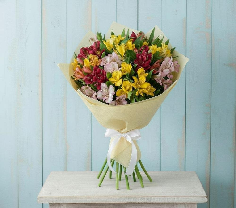 Букет цветов из: Альстромерии в Месягутово