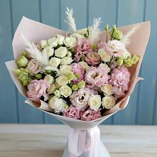 Букет цветов из:  Альстромерии и Розы в Месягутово